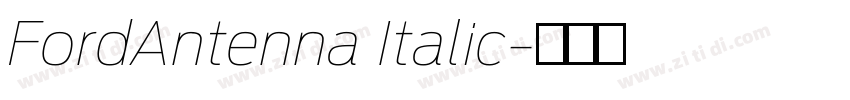 FordAntenna Italic字体转换